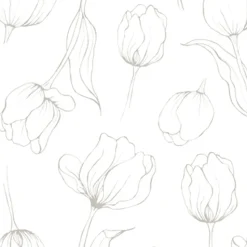 Tulipa servetten 33x33 cm, White