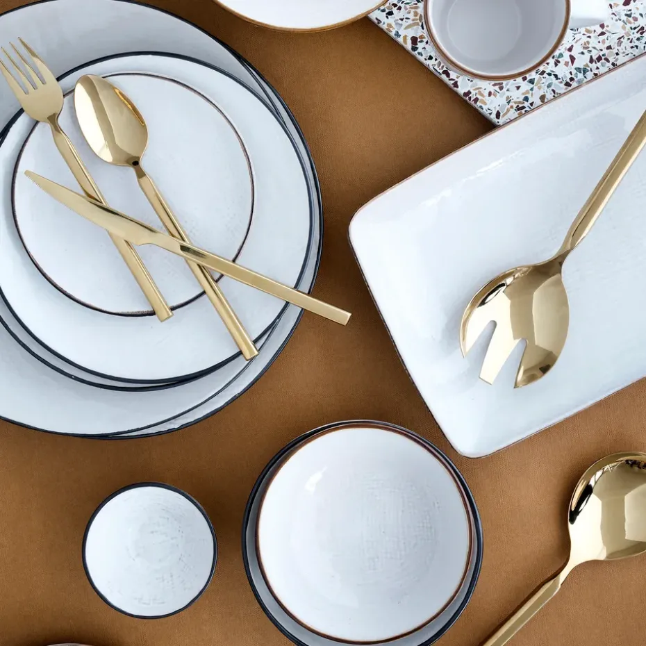 Tvis vork 4-pack, goud