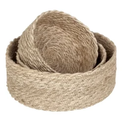 Twisted broodmand 3-pack, Natuur-grijs