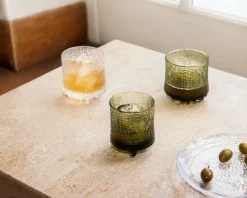 Ultima Thule On the rocks glas Finse zand 2-pack, Groen