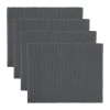 Uni placemat 35x46 cm 4-pack, Granitgrijs