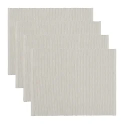 Uni placemat 35x46 cm 4-pack, Lichtgrijs