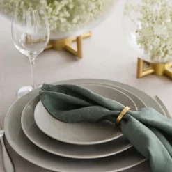 Vasa servetring 4-pack, Brons