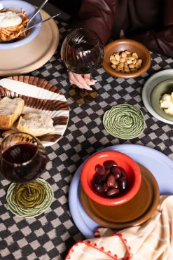 Veggie glasonderzetter Ø10 cm 2-pack, Groen