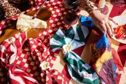 Veggie glasonderzetter Ø10 cm 2-pack, Bordeauxrood