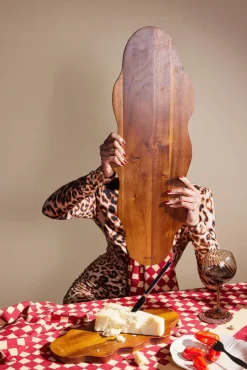 Veggie glasonderzetter Ø10 cm 2-pack, Bordeauxrood