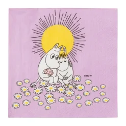 Verliefde Moomin papieren servet 33x33 cm, 20-pack