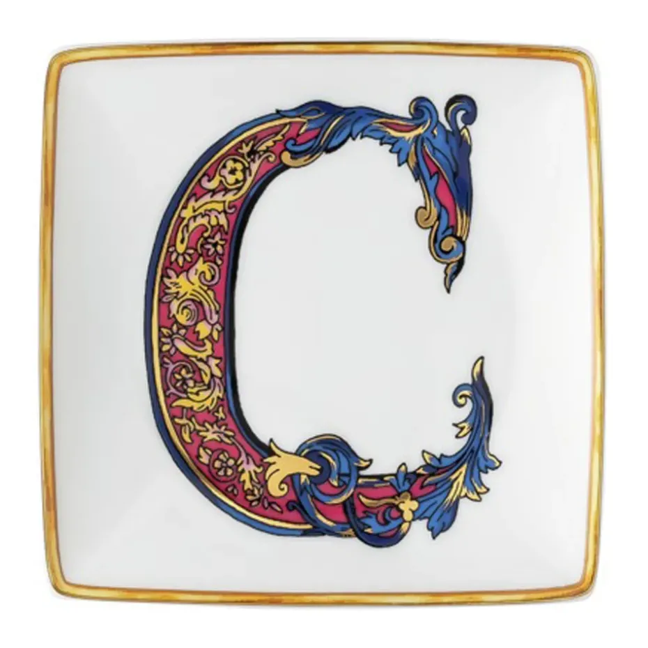 Versace Holiday Alphabet schotel 12 cm, C