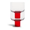 Victoria glas 35 cl 2-pack, Rood-transparant