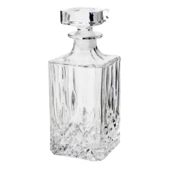 Vide whiskeyset karaf en 6 st. whiskeyglazen, Kristalglas