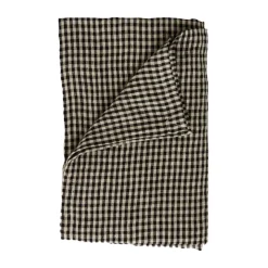 Vipa linnen tafelkleed 150x300 cm, Zwart zand