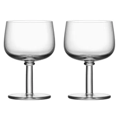 Viva glas op voet 35 cl 2-pack, Transparant