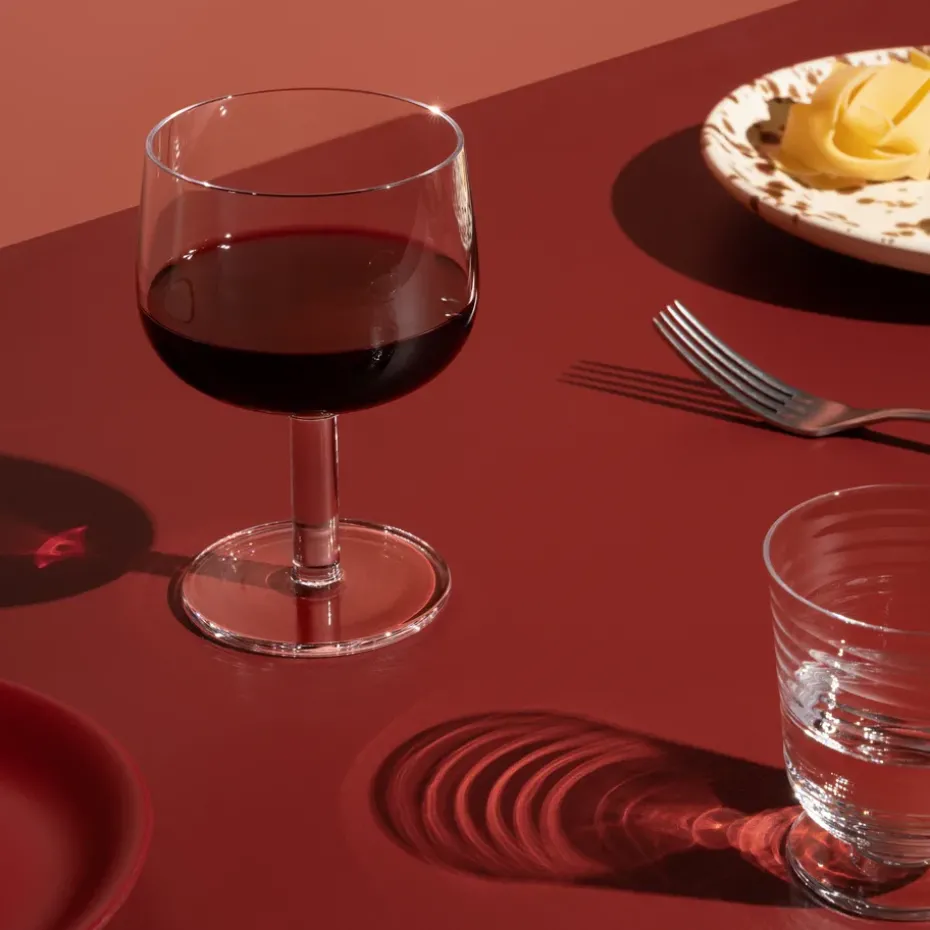 Viva glas op voet 35 cl 2-pack, Transparant