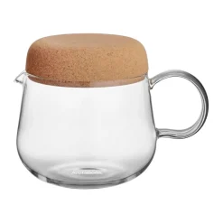 Viva theepot met kurken deksel 1,2 L, Transparant