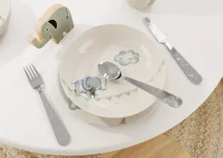 Walk like an Elephant kinderbestek 4-delig, Roestvrij staal