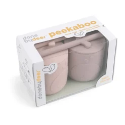 Wally beker met peekaboo rietje 2-pack, Poeder