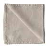 Washed linen servet, Warm grijs