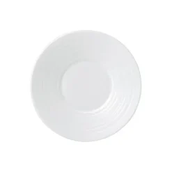 White Strata espressoschoteltje, Ø12 cm