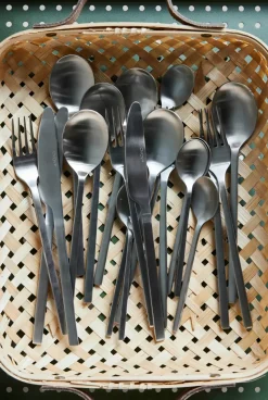 Yuka lepel 4-pack, Brushed Steel