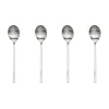 Yuka theelepel 4-pack, Brushed Steel