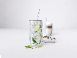 Zwilling Sorrento rietjes gebogen 4-pack, Transparant